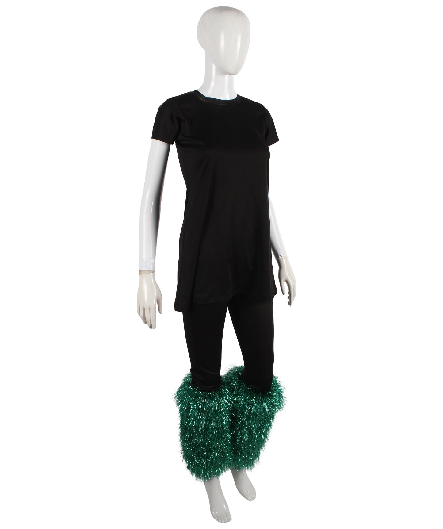 Unisex Party Multicolor Tinsel Leg Warmer and Cuffs Set