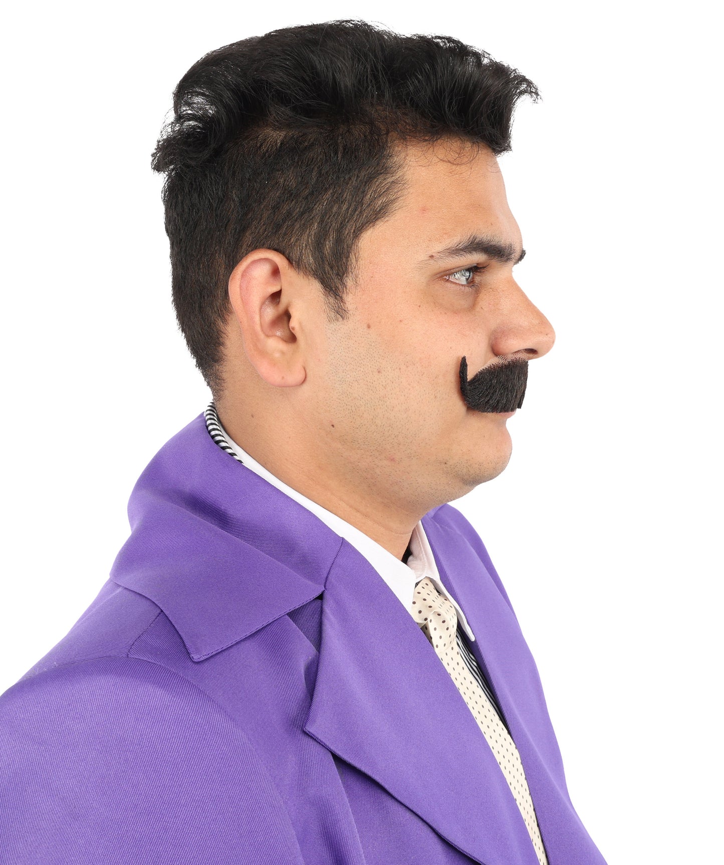 Men's Handlebar Style Mustache Set | Black Fancy Facial Hair