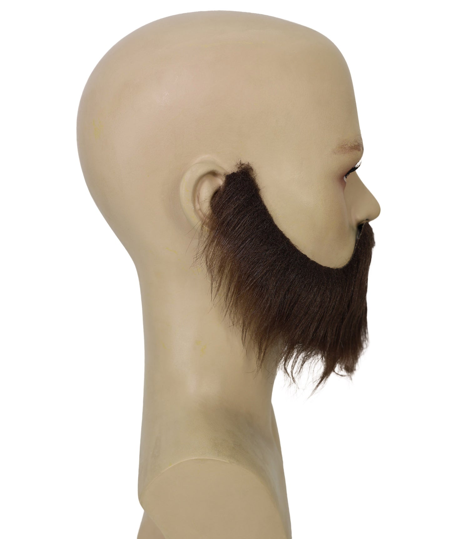 Male Brown Beard and mustache – Realistic Facial Hair Set for Self-Adhesive Lightweight Perfect for Halloween