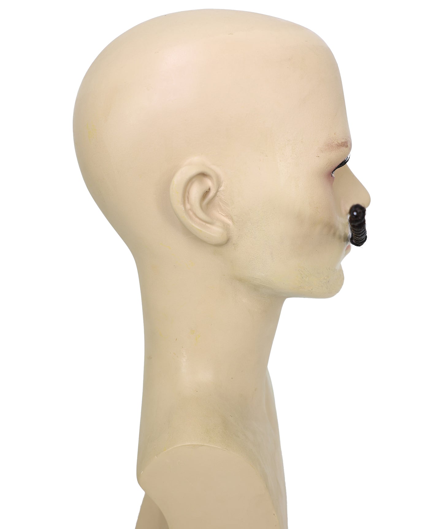 HPO Adult Men's Thin and Long Black Singer Compare Moustache | Perfect for Cosplay| Flame-retardant Synthetic Fiber