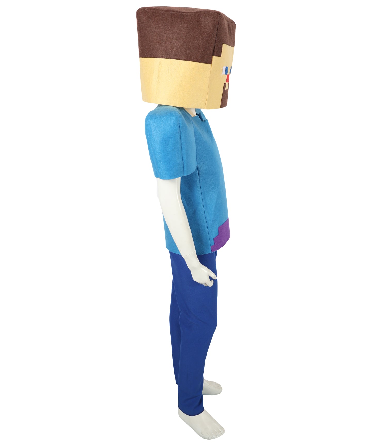 HPO Teen Video Game Character Outfit | Multicolor Style Costume Cape with Hood | Adventure Gamer Cosplay Suit for Halloween, Roleplay & Themed Party Events