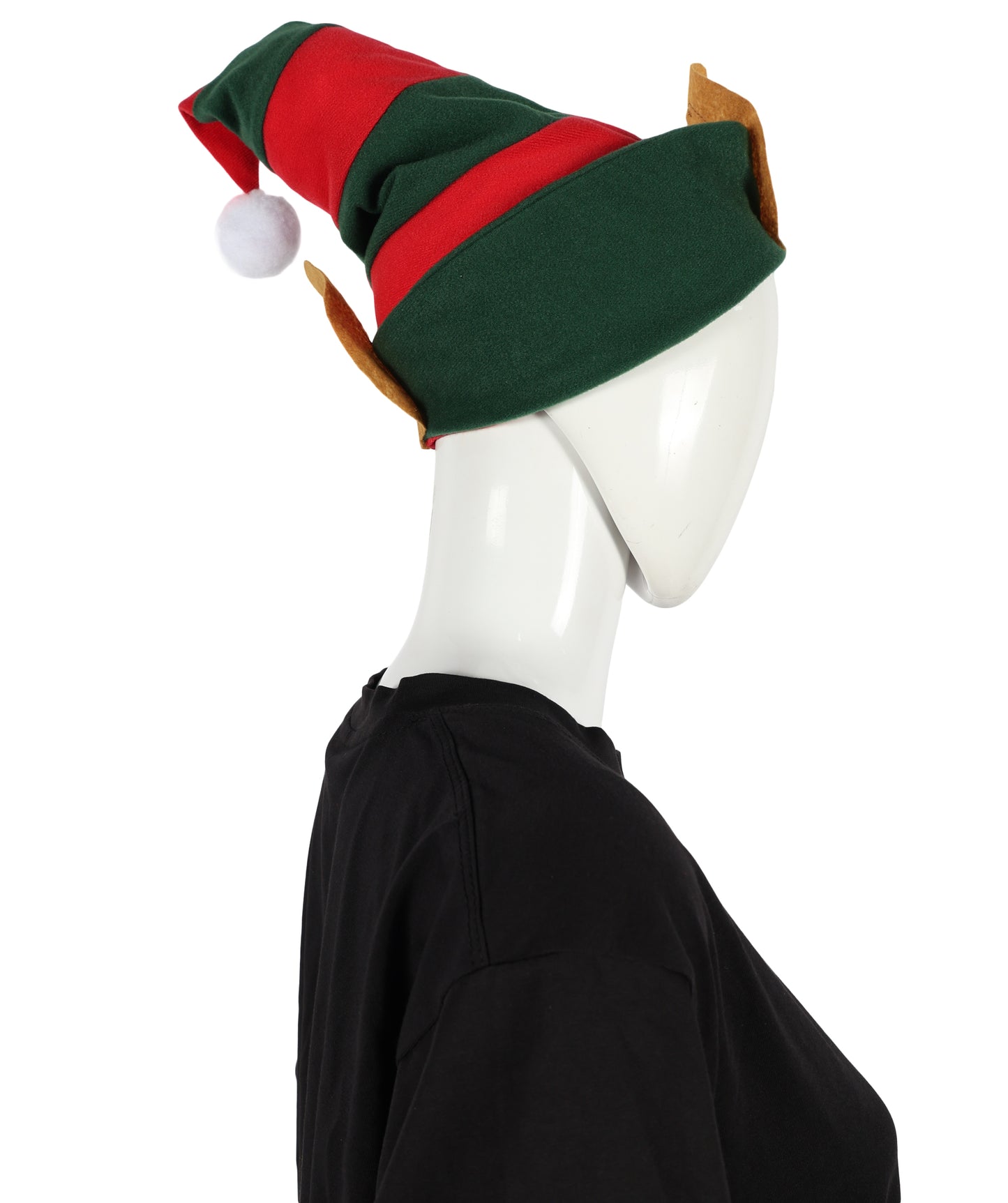 HPO Unisex Classic Velvet Christmas Santa Hat | Soft Red and green Festive Holiday Hat | Ideal for Holiday fun
