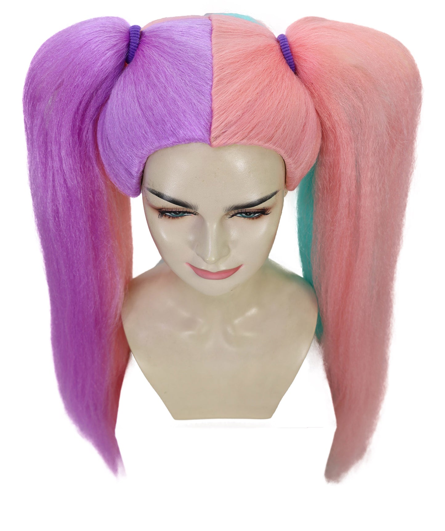HPO Women's Straight Glamour Doll long Ponytail Multiple Wig | For Party and Halloween | Flame-retardant Synthetic Fiber | Premium Breathable Capless Cap |