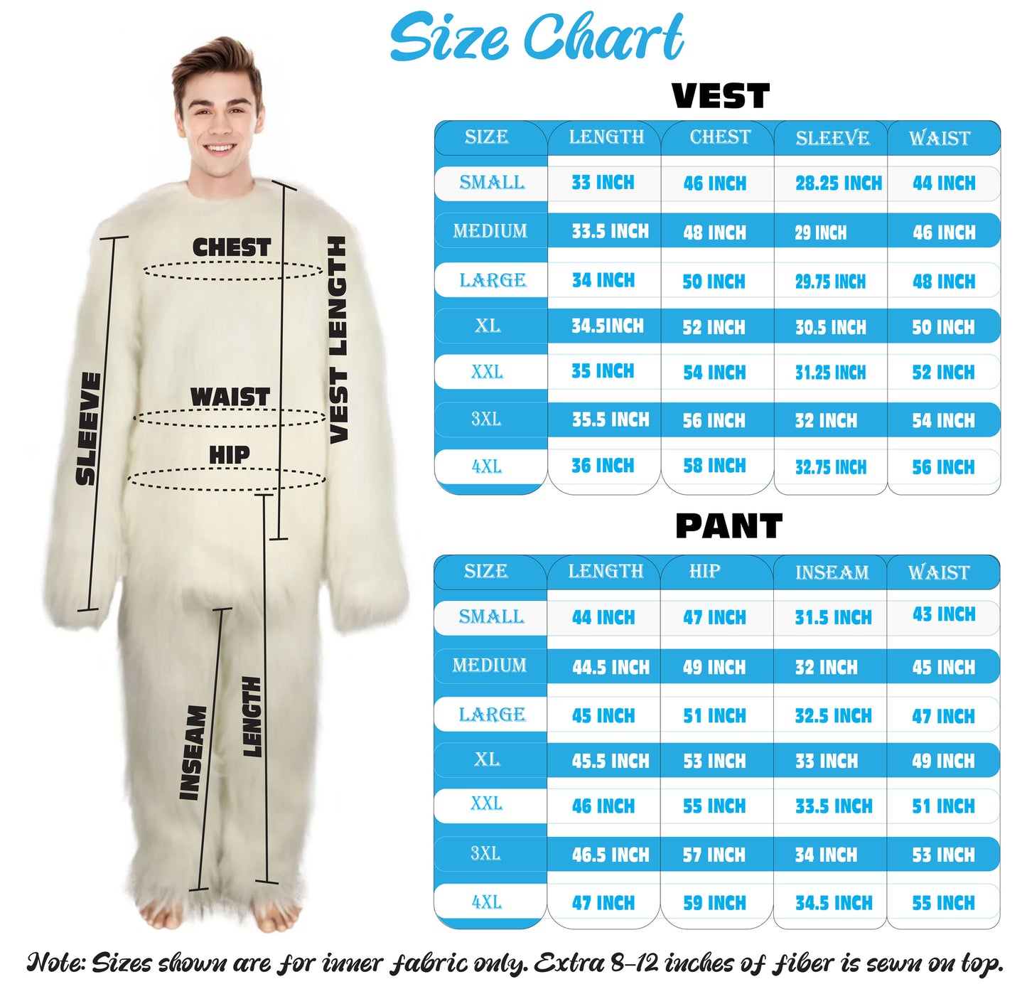 Furry Dog Collection | Men's White Spiked Furry Dog Costume with Tail | Halloween Costume