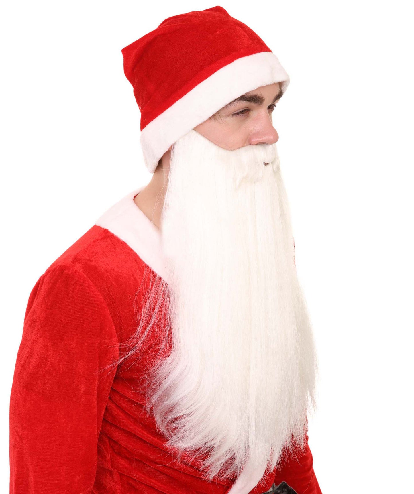 Super-Long Santa Claus Beard and Mustache Set | Christmas Beard
