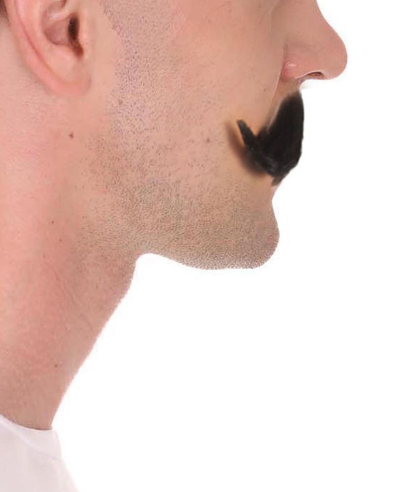 Men's Hook Style Moustache Set | Black Fancy Facial Hair