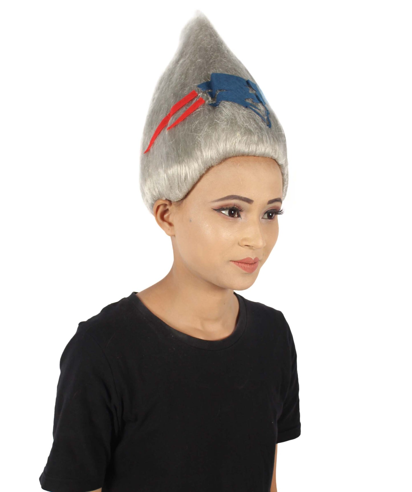 Pointy Troll Grey One Size Wig
