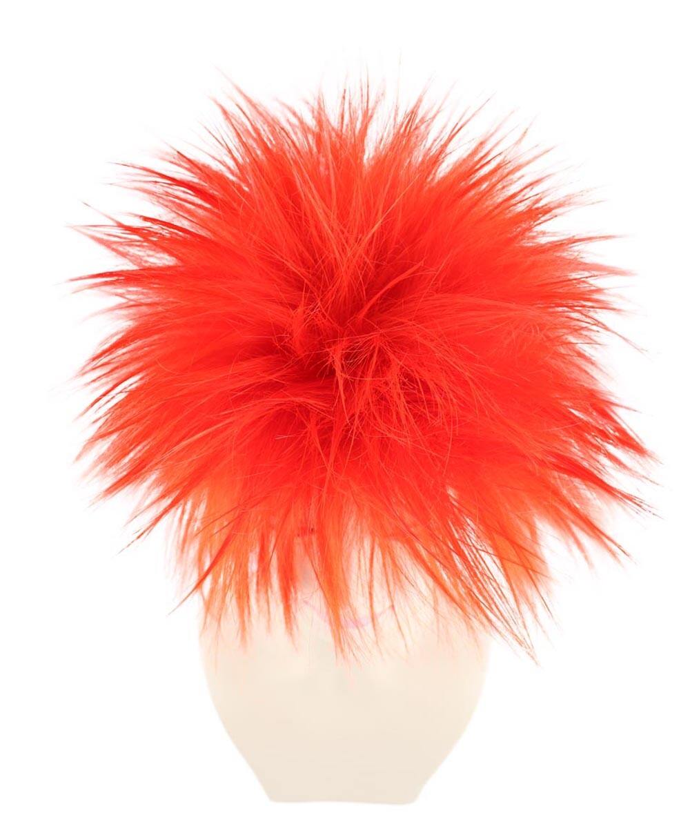 Neon Red One Size Wig