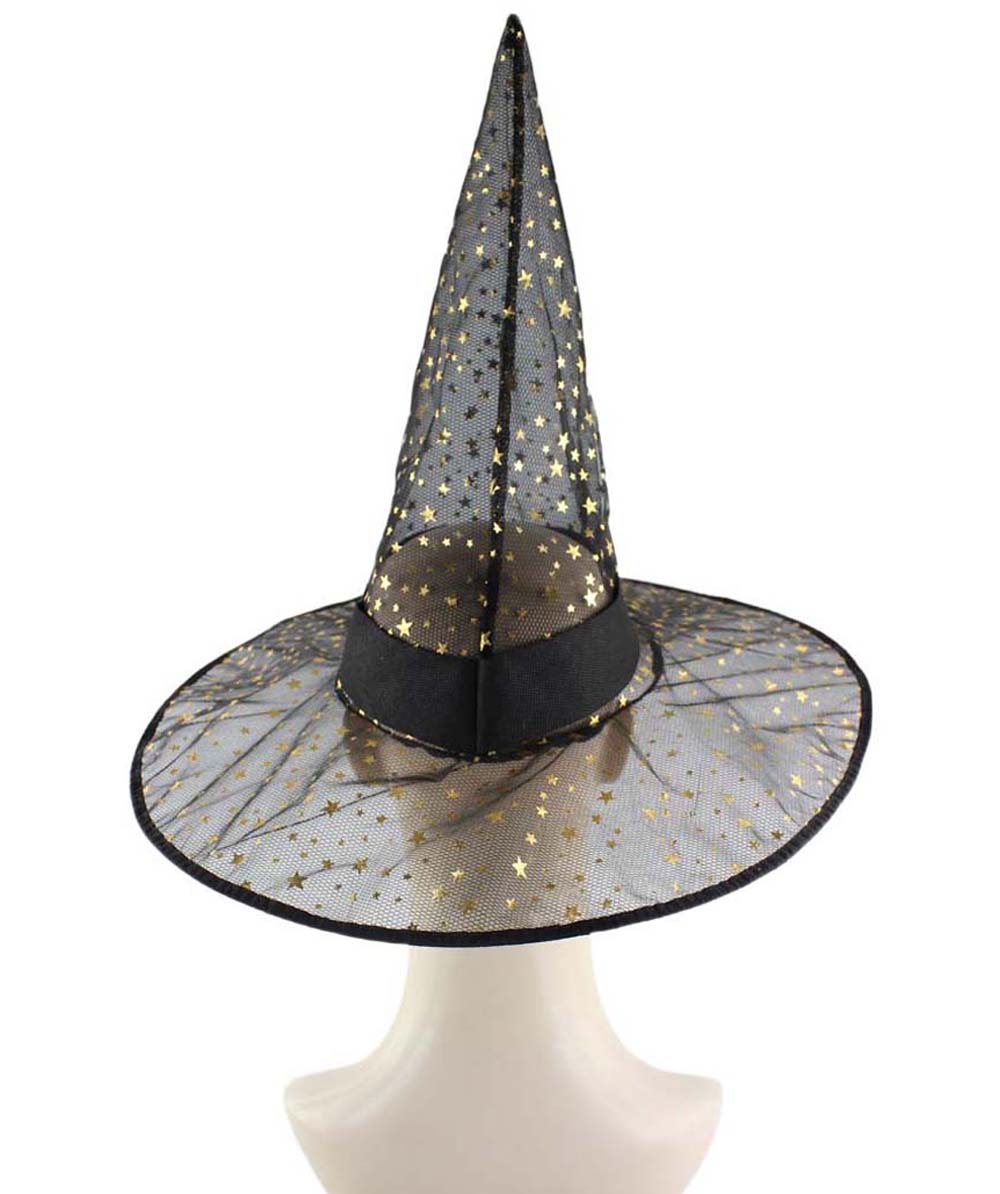 Black Sparkle Witch Hat