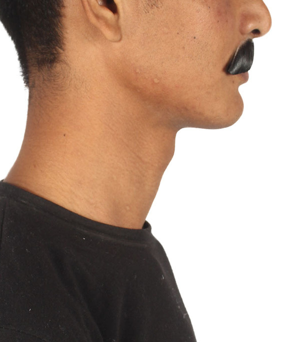 HPO | Premium Human Facial Hair Golden Mustache For Men | Multiple Colors Option