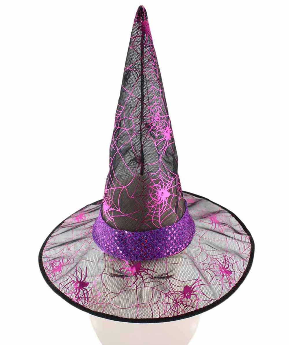 Black & Fuscia Witch Hat