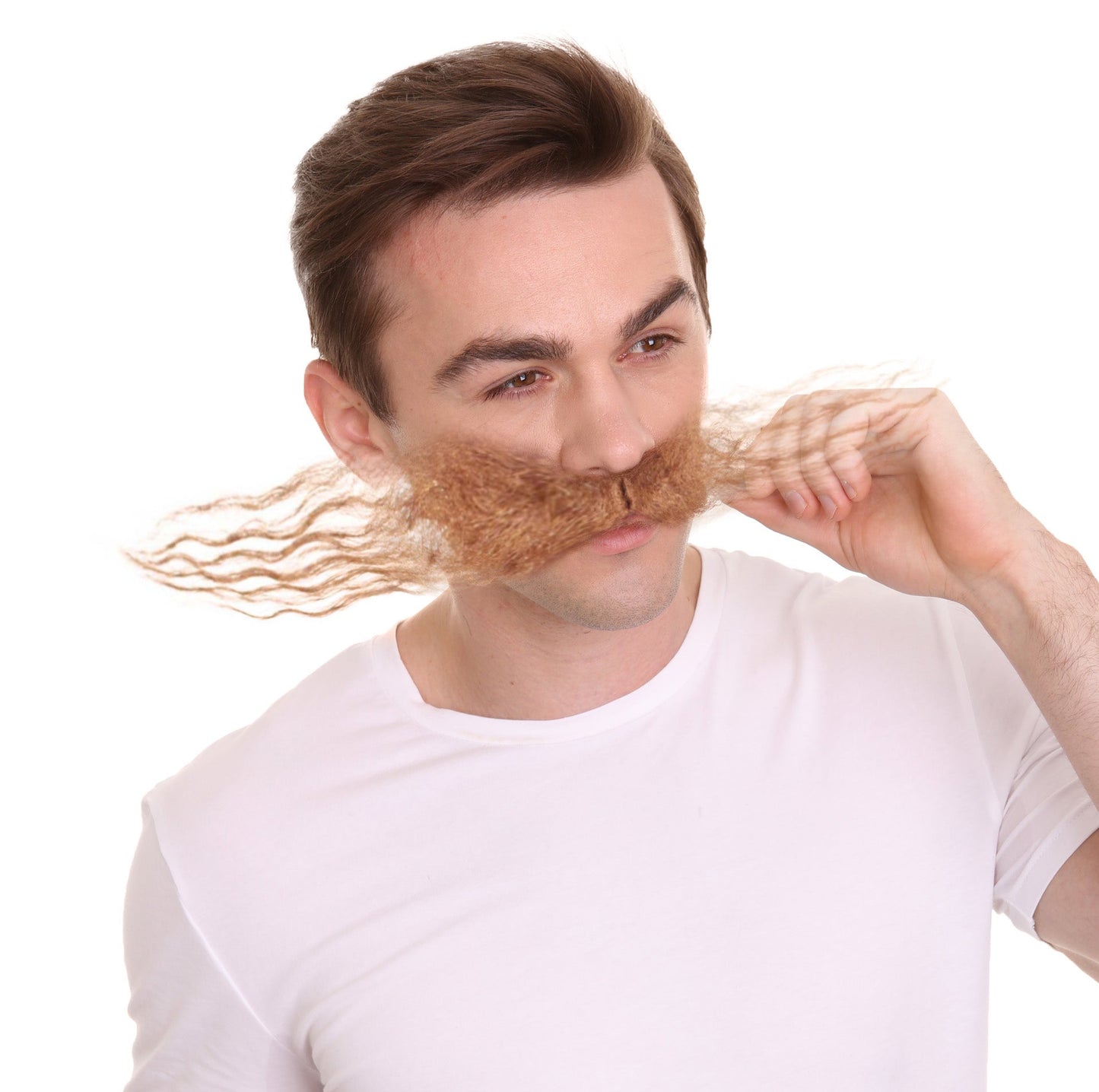 HPO Men's Dr Egg Head Mechanical Genius Curly Mustache Multiple Color Options