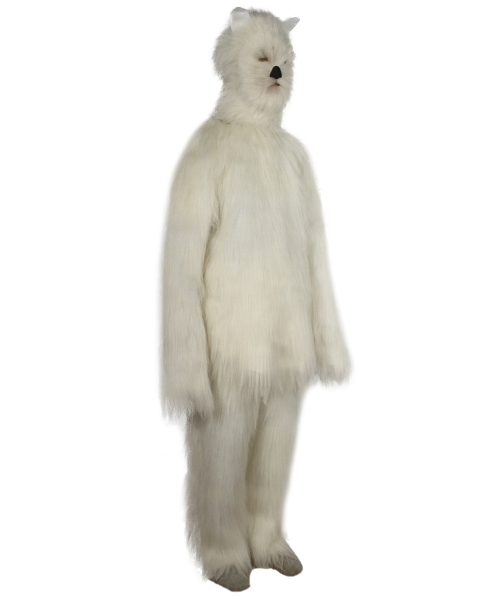 White Furry Cat Cosplay Costume
