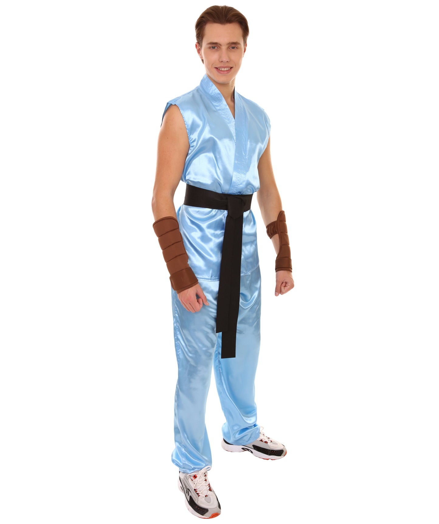 Light Blue Men's Karate Fancy Costume