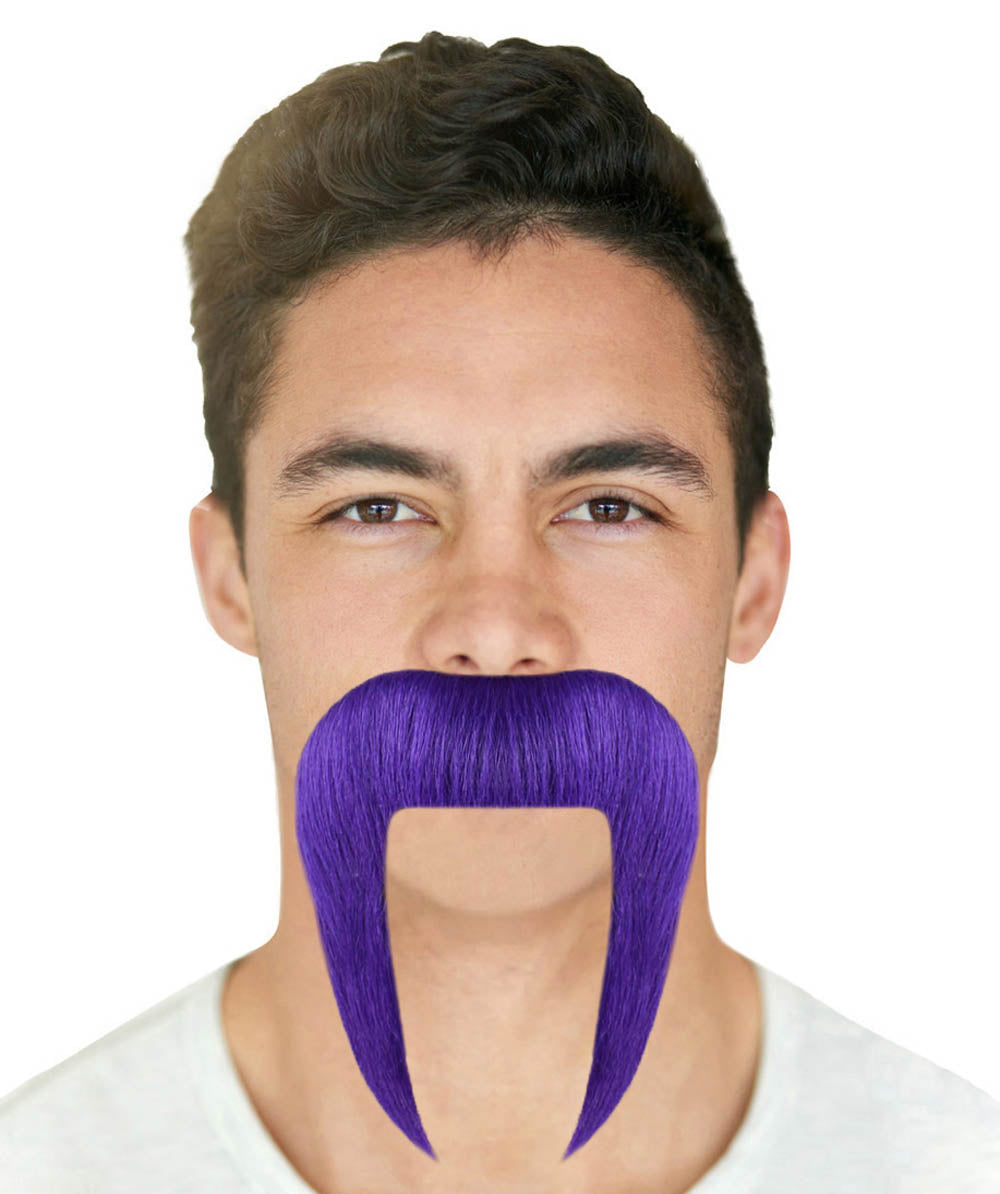 Blue Long Moustache
