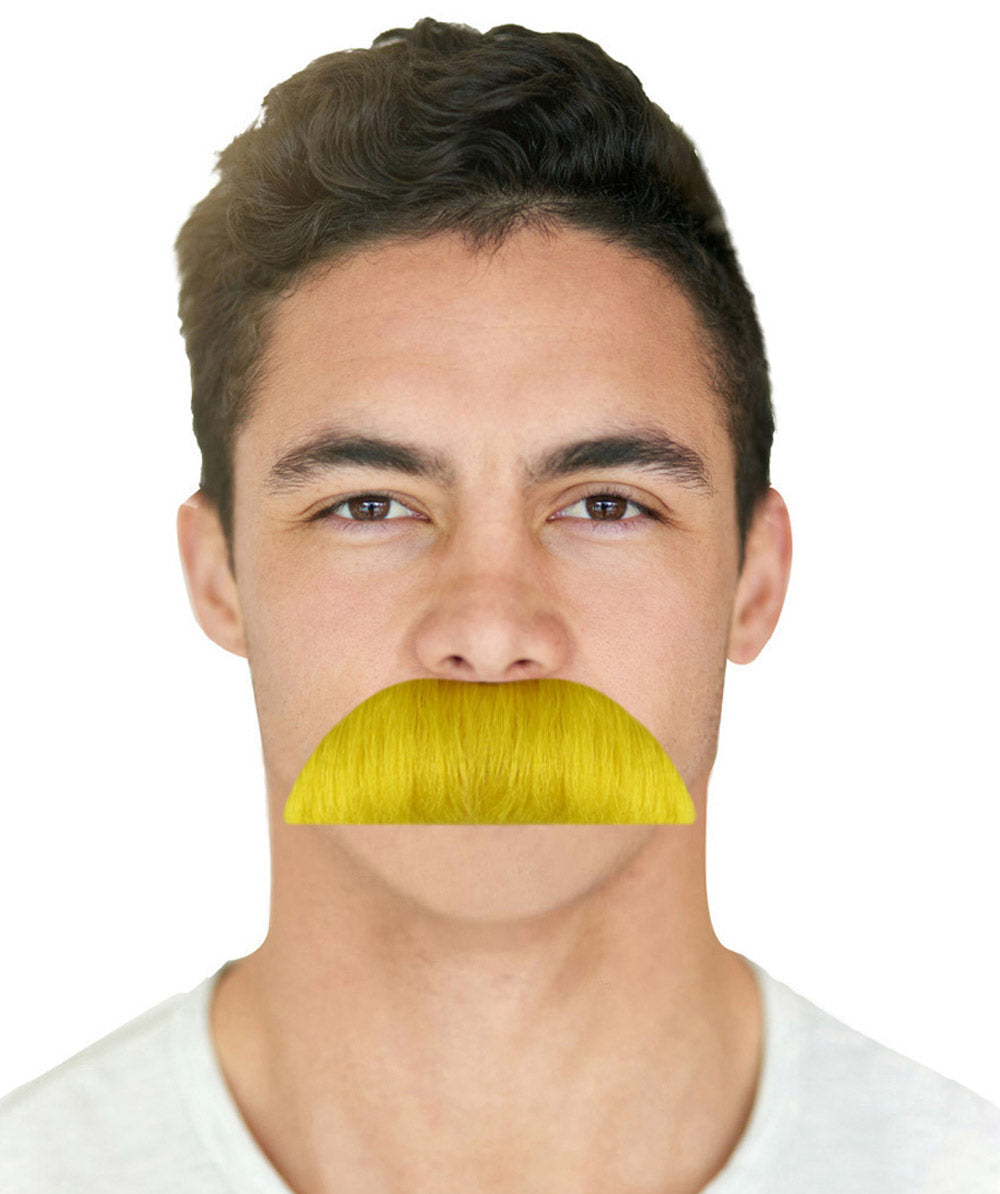 Yellow Men's moustache