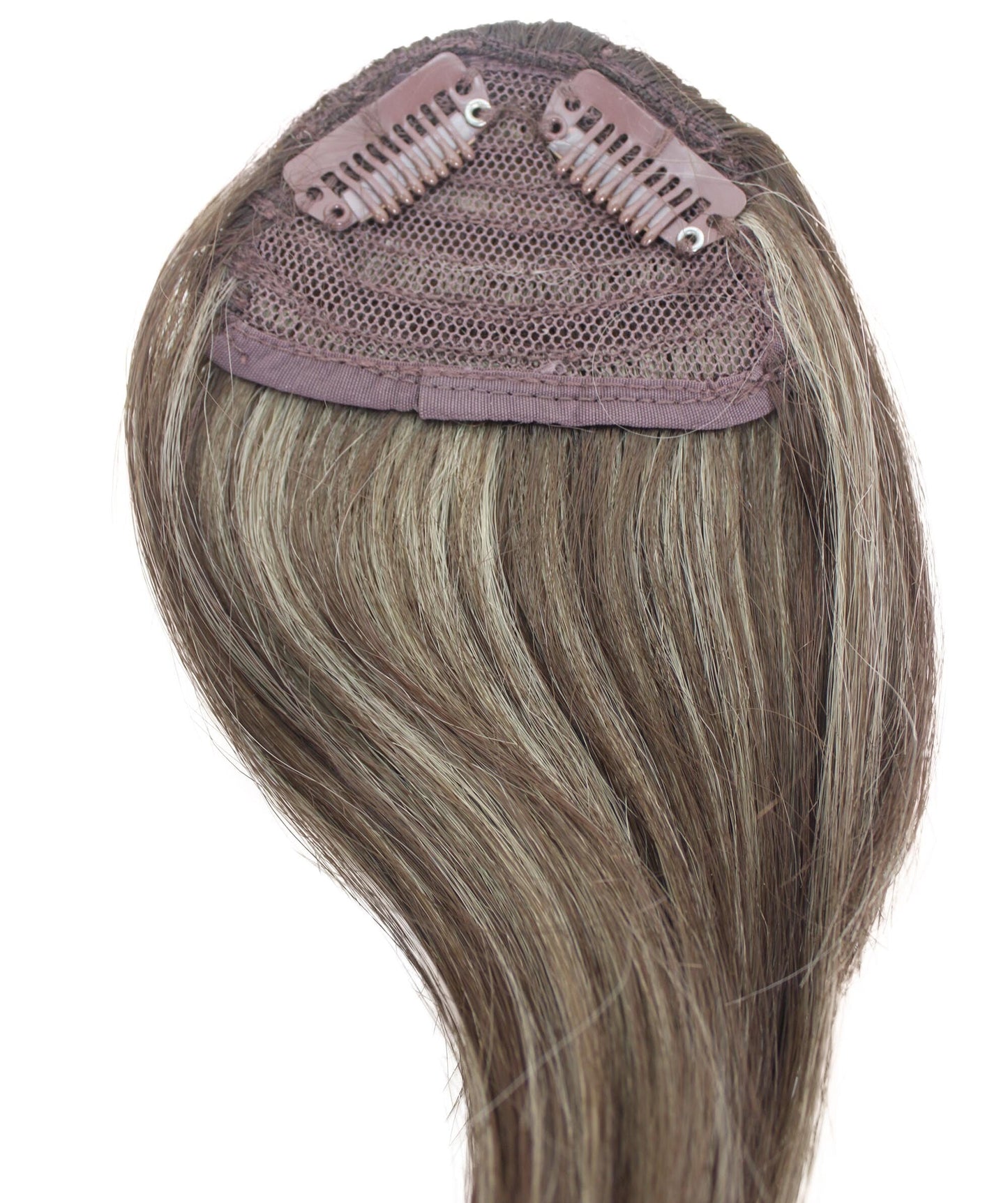 Adult Unisex Medium Brown with Dark-blonde Highlights Clip-on Accessory