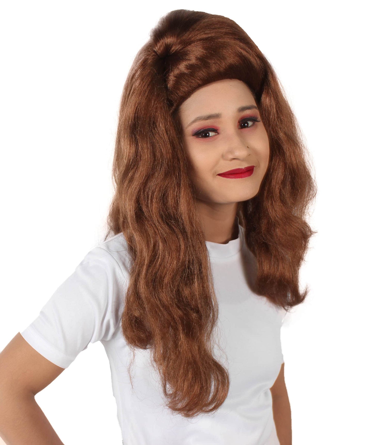 Women's Drag Race Brown Primadona Updo Wig