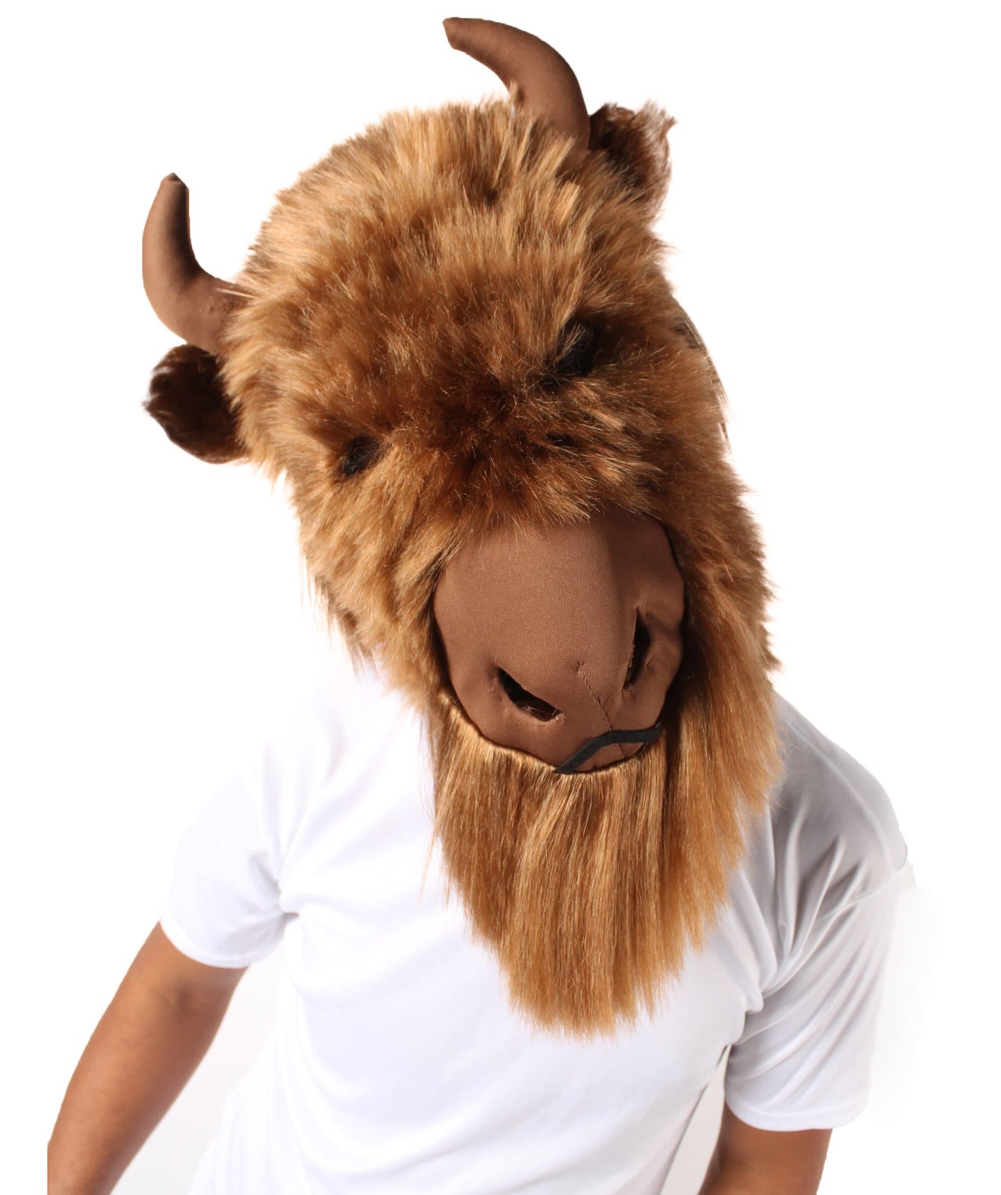 Unisex Brown Yak Bull Ox Mask