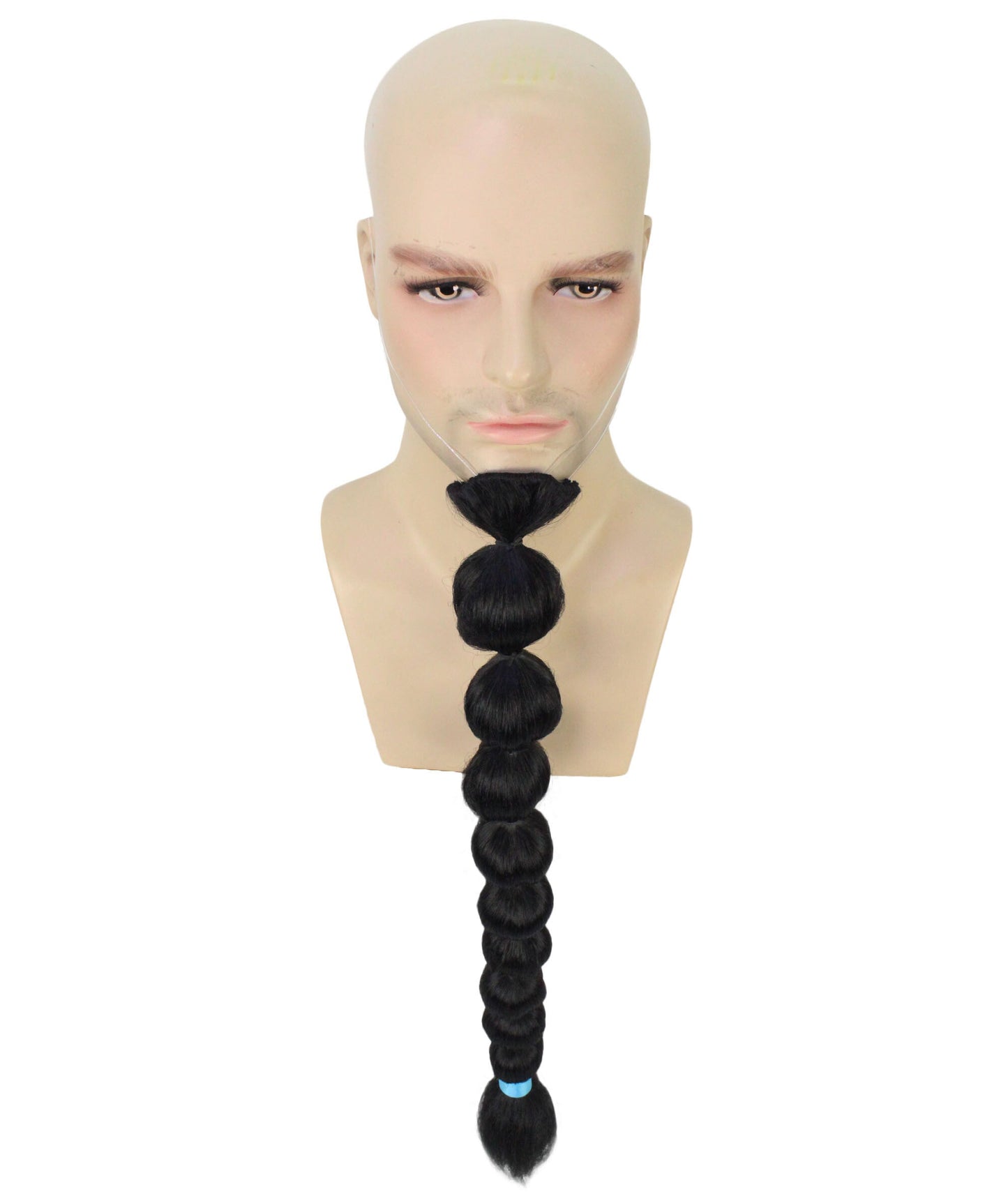 Men’s Anime Cartoon Marine Admiral 21inch Long Braided Goatee Beard and Mustache I Perfect for Halloween I Flame-retardant Synthetic Fiber