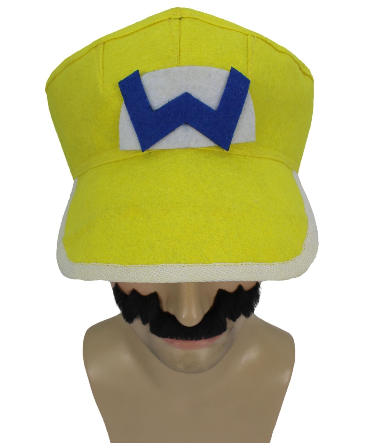 Men's Video Game Super Costume Kit with Hat Mustache | Best for Halloween | Flame-retardant Synthetic Material