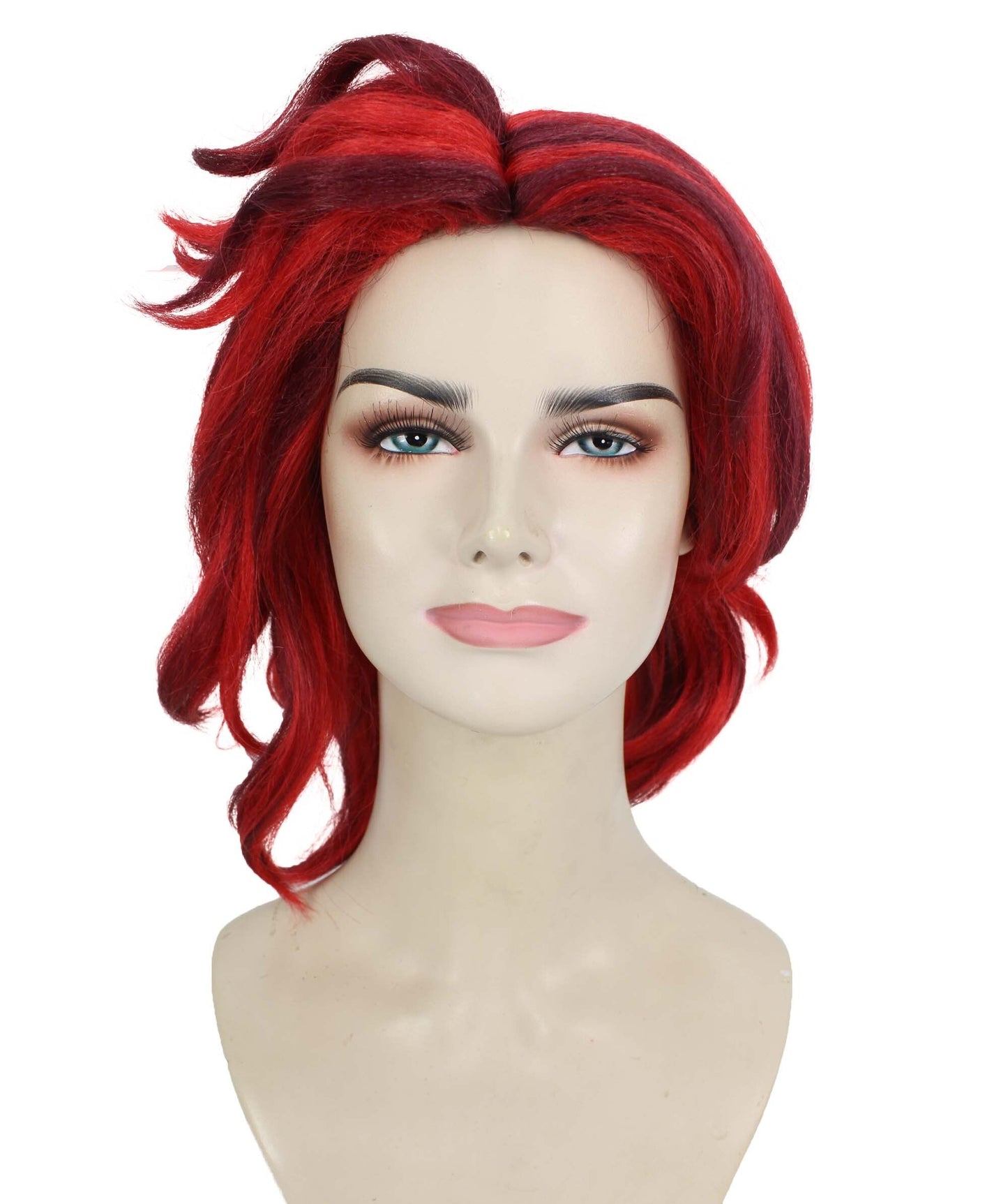 HPO Women's Animated Movie Red Ponytail Wig | Best for Halloween | Flame-retardant Synthetic Fibar