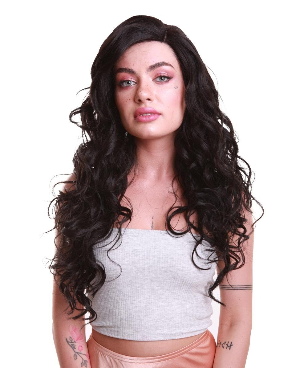 Zaraya Women's Long Bouncy Natural Lace Front Curls - Fashion Wigs | Nunique