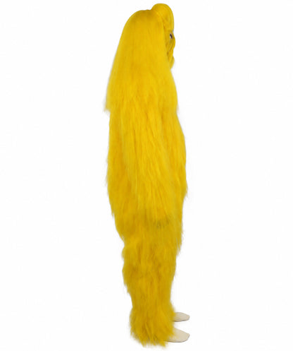 HPO  Extreme Hairy Person Two Part Costume, Mask and Bundle Set - Full-Body Hair Suit Extra-Long Costume Wig for Halloween, Cosplay & Parties - Multiple Color Options