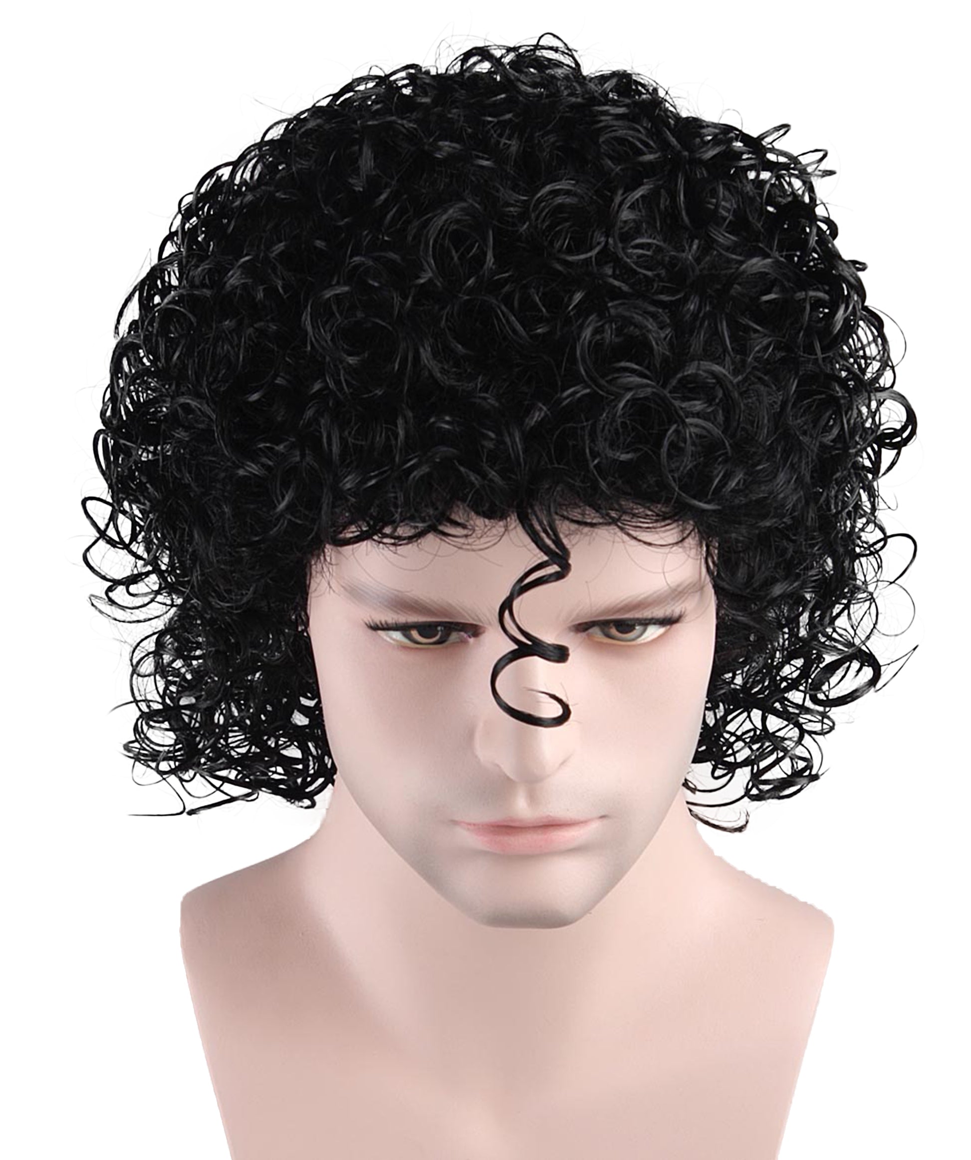 Singer Black Curly Wig