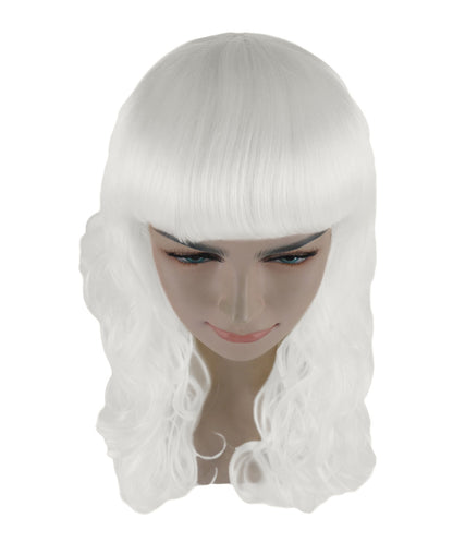 HPO Women's Wig for Fancy Anti-Hero Girl | Long Curly Party Ready Fancy Halloween Wigs | Premium Breathable Capless Cap