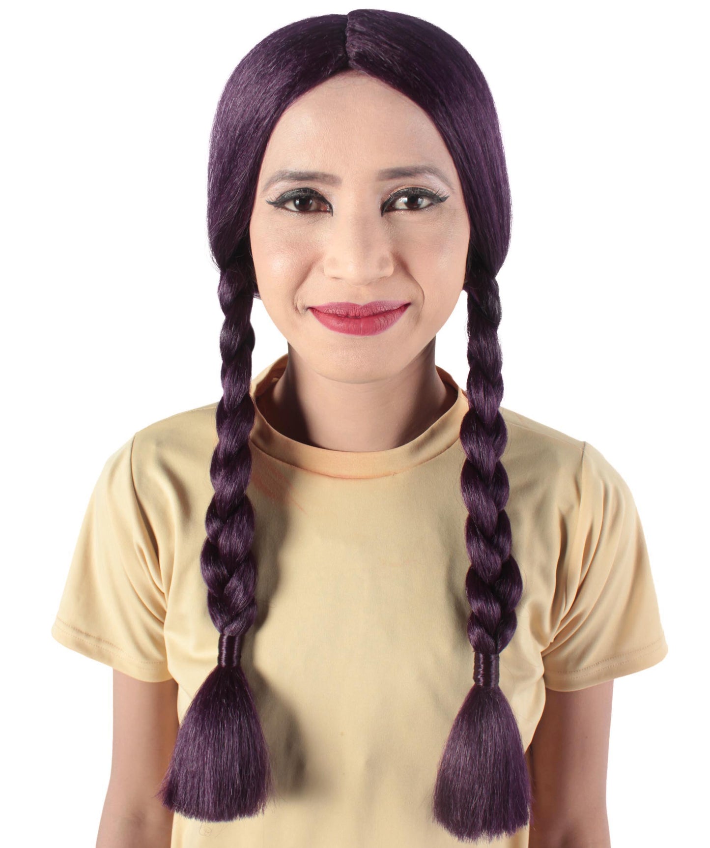 HPO Women's  Braided Gothic Wig | Multiple Color Collections TV Movie Wigs | Premium Breathable Capless Cap