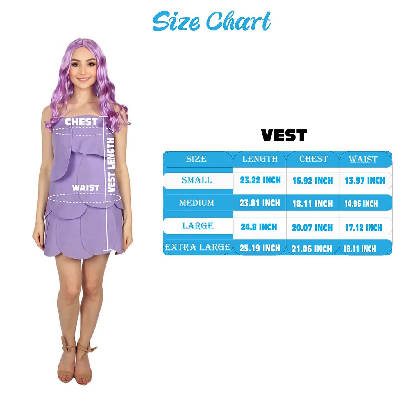 HPO Women's Animated Troll Costume , Purple Color Fancy Costume