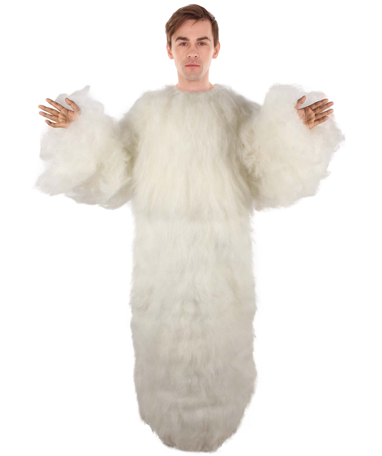 Unisex White Furry British TV Naughty Cloud Costume | Best for Halloween | Flame-retardant Synthetic Fiber