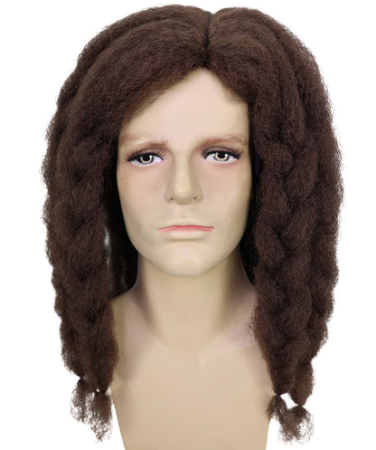 HPO Men's Famous Singer Black Dreadlocks Wig | Halloween Wig | Flame-retardant Synthetic Fiber