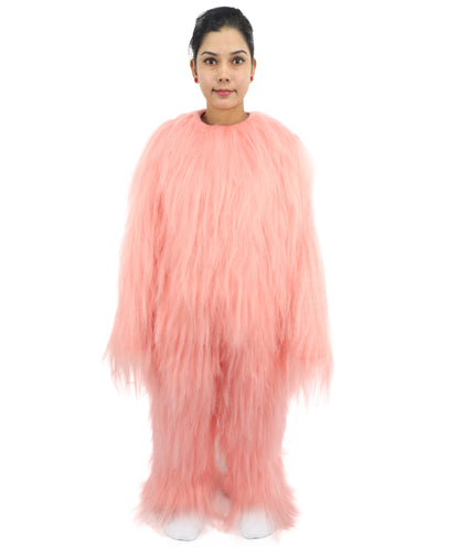 HPO Teen Extreme Hairy Person Costume Bundle & Mask Set - Full-Body Hair Suit Extra-Long Costume Wig for Halloween, Cosplay & Parties - Multiple Color Options