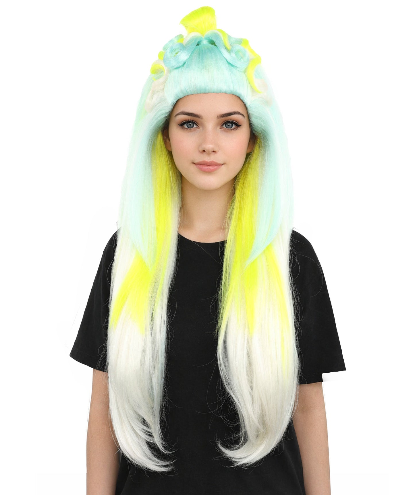 Heroine-Inspired Drag Queen Wig | Custom Styled Extra Long Wig for Women | Adjustable Cap for Halloween, Cosplay, Stage & Roleplay