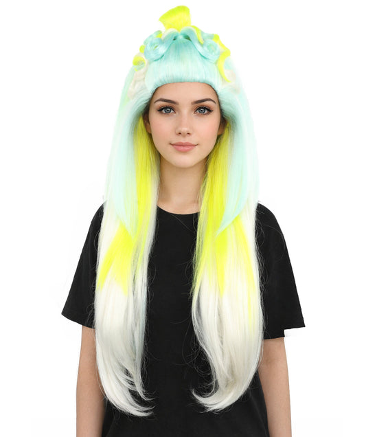 Heroine-Inspired Drag Queen Wig | Custom Styled Extra Long Wig for Women | Adjustable Cap for Halloween, Cosplay, Stage & Roleplay