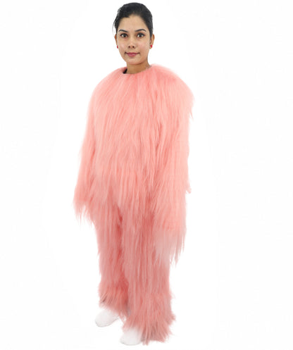 HPO Teen Extreme Hairy Person Costume Bundle & Mask Set - Full-Body Hair Suit Extra-Long Costume Wig for Halloween, Cosplay & Parties - Multiple Color Options