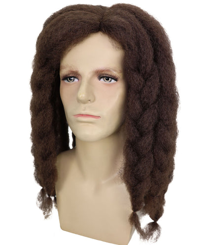 HPO Men's Famous Singer Black Dreadlocks Wig | Halloween Wig | Flame-retardant Synthetic Fiber