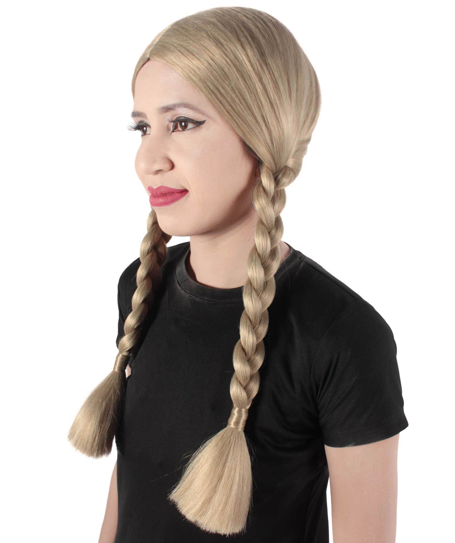 HPO Women's  Braided Gothic Wig | Multiple Color Collections TV Movie Wigs | Premium Breathable Capless Cap