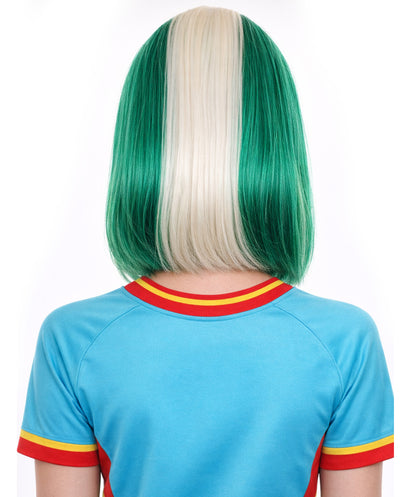 Women Patriotic Nigeria Flag Bob Wig | Premium Breathable Capless Cap