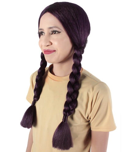 HPO Women's  Braided Gothic Wig | Multiple Color Collections TV Movie Wigs | Premium Breathable Capless Cap