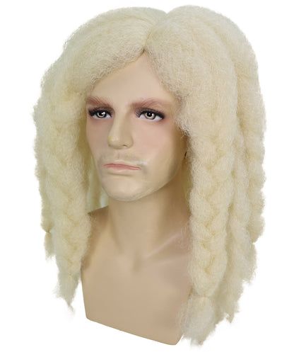 HPO Men's Famous Singer Black Dreadlocks Wig | Halloween Wig | Flame-retardant Synthetic Fiber