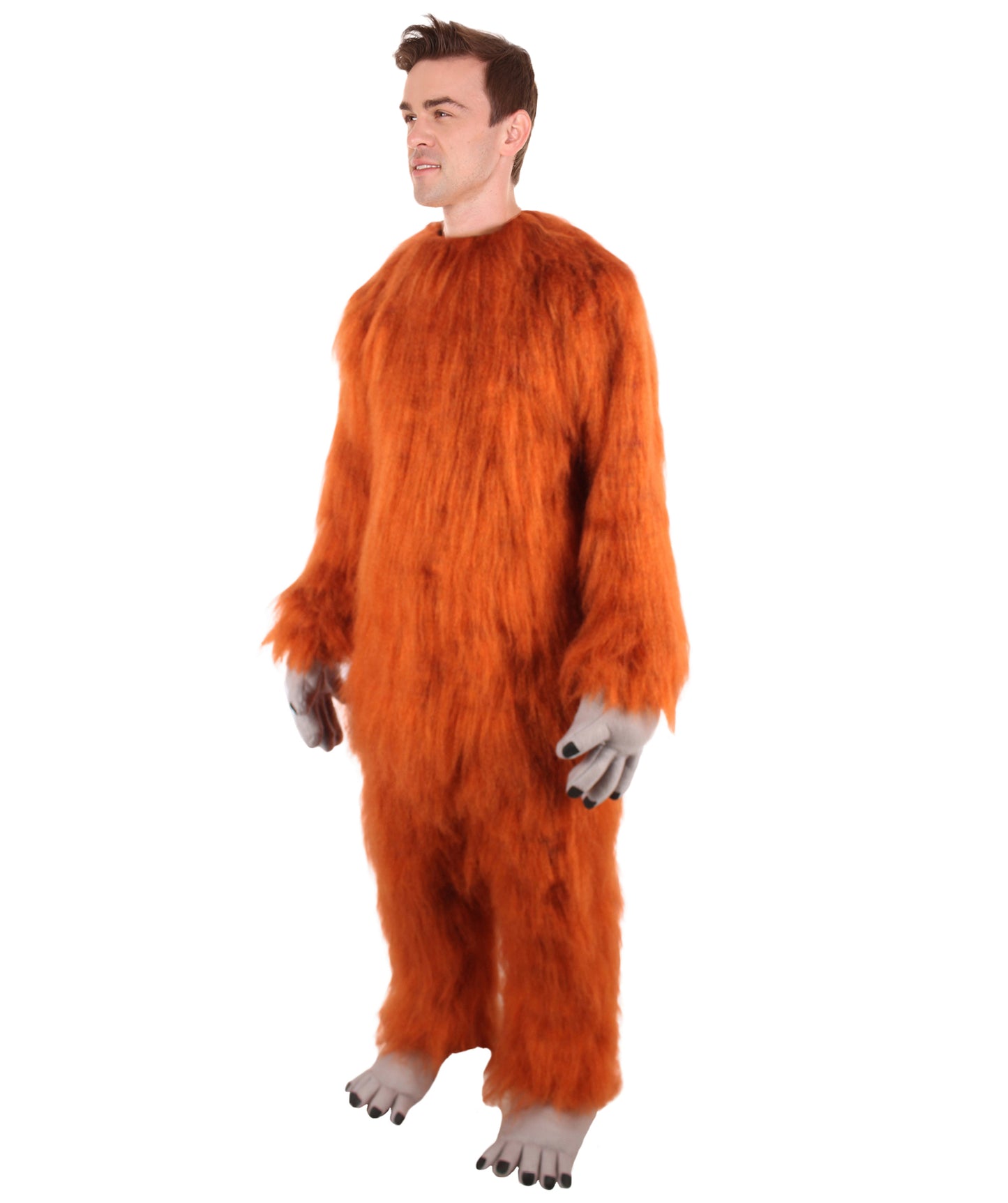 HPO Unisex Brown and Red TV Movie Beast Costume | Perfect for Halloween | Flame-retardant Synthetic Material