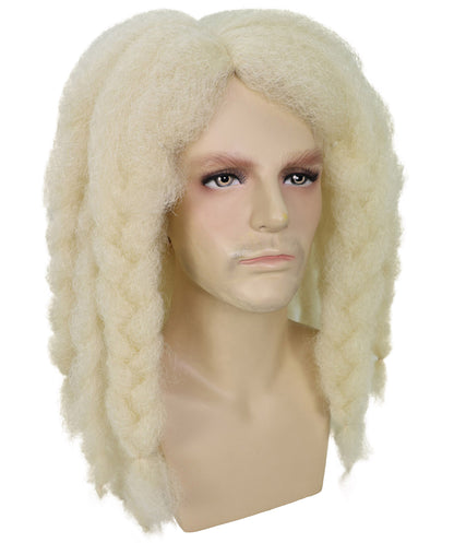 HPO Men's Famous Singer Black Dreadlocks Wig | Halloween Wig | Flame-retardant Synthetic Fiber