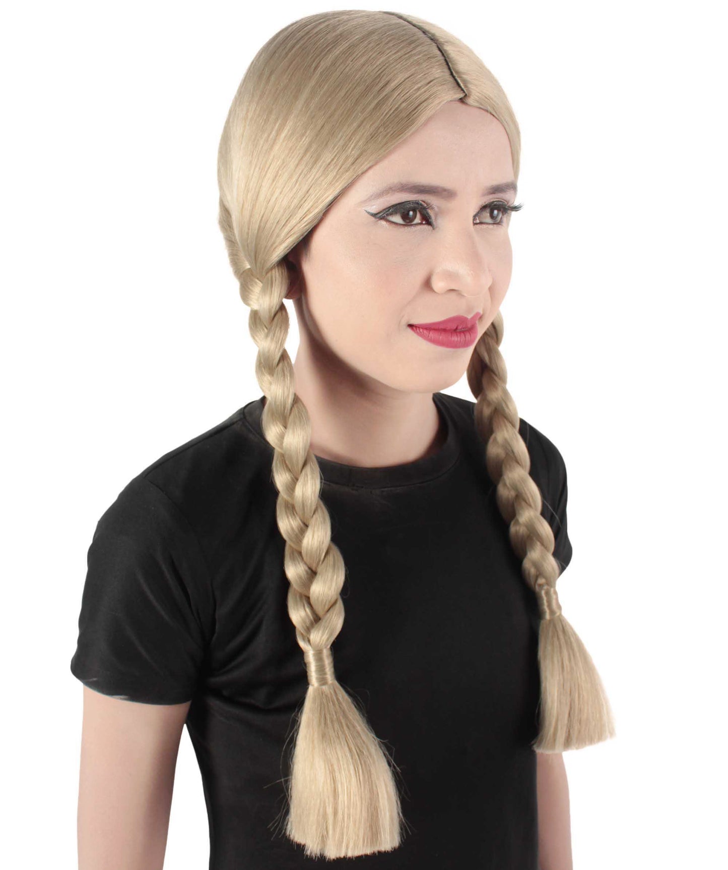 HPO Women's  Braided Gothic Wig | Multiple Color Collections TV Movie Wigs | Premium Breathable Capless Cap