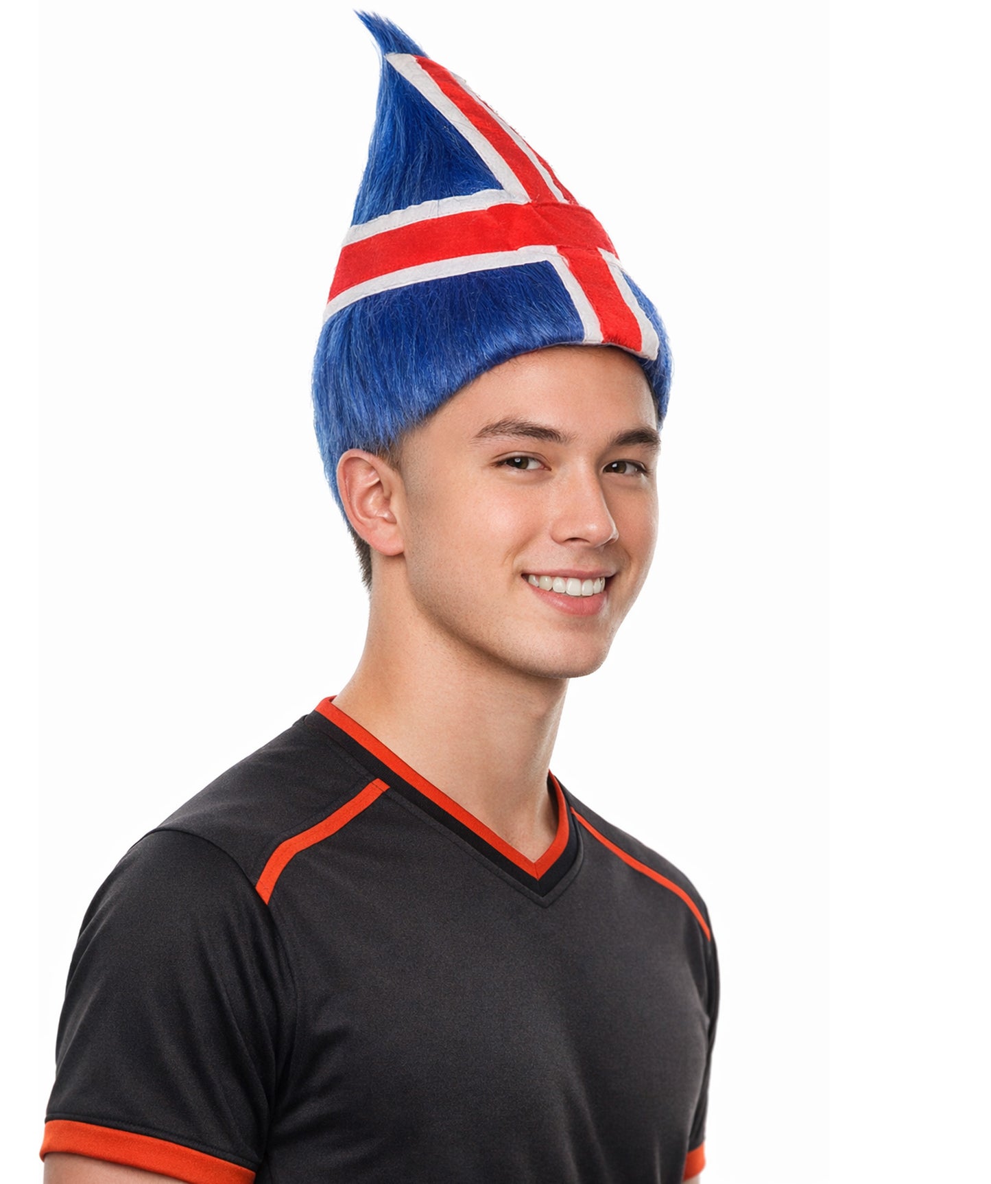 Iceland Flag Sport Troll Wig | Premium Breathable Capless Cap