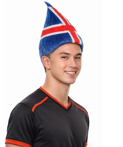 Iceland Flag Sport Troll Wig | Premium Breathable Capless Cap