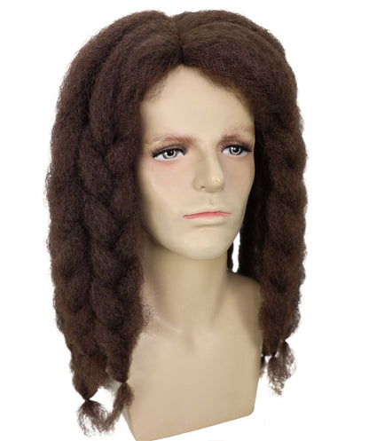 HPO Men's Famous Singer Black Dreadlocks Wig | Halloween Wig | Flame-retardant Synthetic Fiber