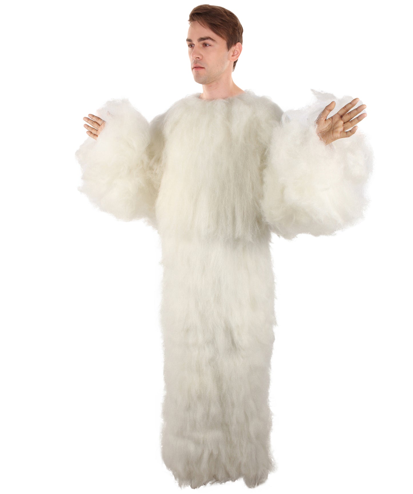 Unisex White Furry British TV Naughty Cloud Costume | Best for Halloween | Flame-retardant Synthetic Fiber